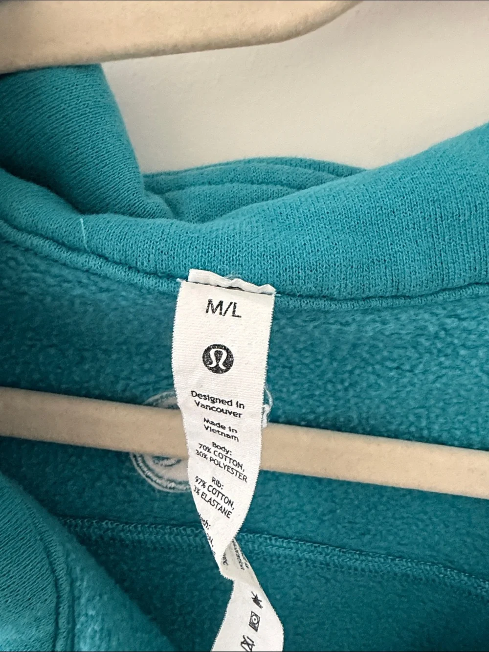Lululemon Teal Half-Zip Pullover Sweatshirt
